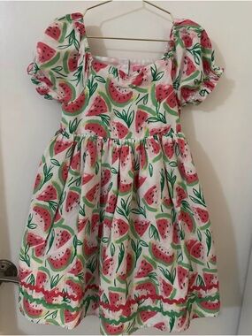 Isaac Mizrahi New York Watermelon Cotton Dress Size 8 (7–8 Years) | Open Back